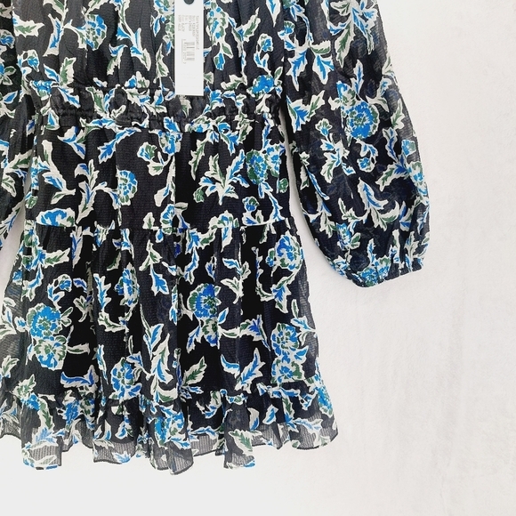 New TANYA TAYLOR Edita Floral Silk Blend Fit and Flare Dress P5500 - Picture 4 of 10